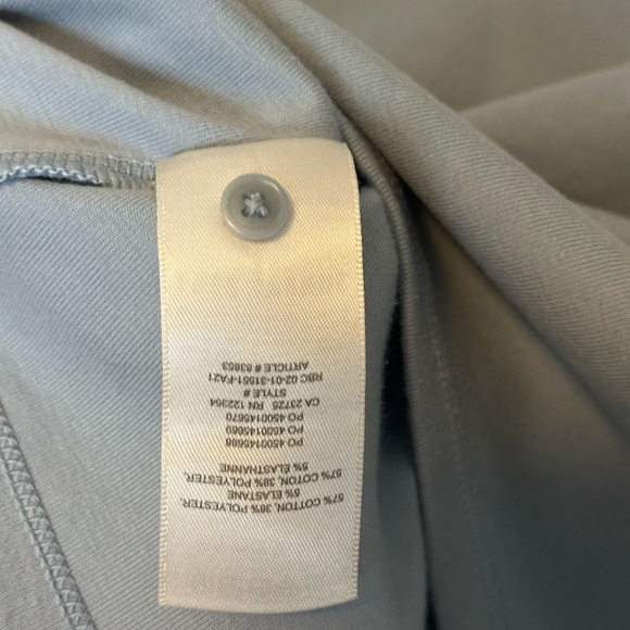 Sunday Best Light Blue Cropped Long Sleeve Polo Top / Hugo Top - Picture 6 of 9